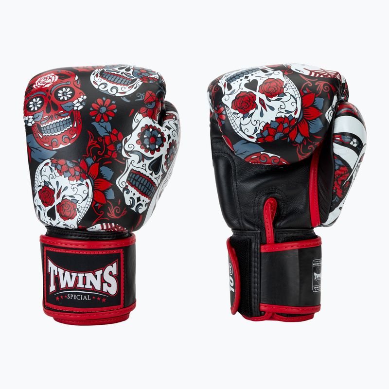 Boxhandschuhe Twins Special Fancy FBGVL3-53 Skull red/black 3