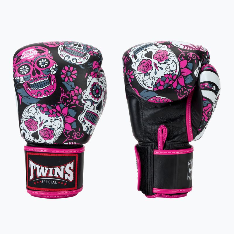 Boxhandschuhe Twins Special Fancy FBGVL3-53 Skull pink/black 3