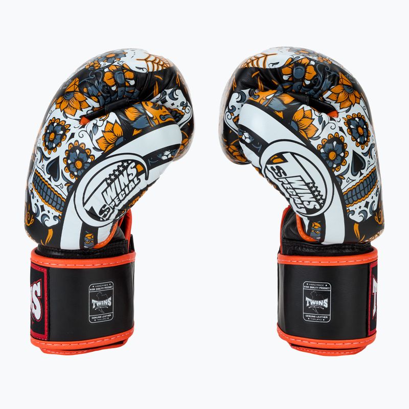 Boxhandschuhe Twins Special Fancy FBGVL3-53 Skull orange/black 4