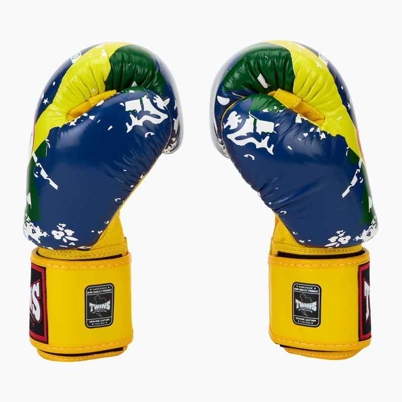Boxhandschuhe Twins Special FBGVL3-44 Brasil yellow/red/blue 4