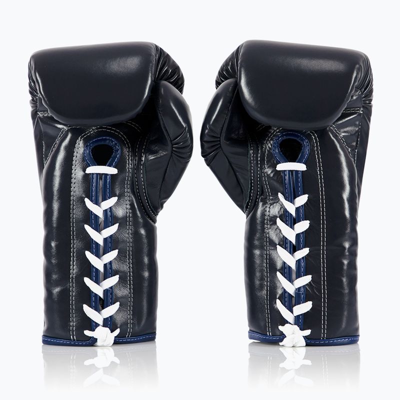 Boxhandschuhe Fairtex Pro Competition Locked Thumb Leather blue 2