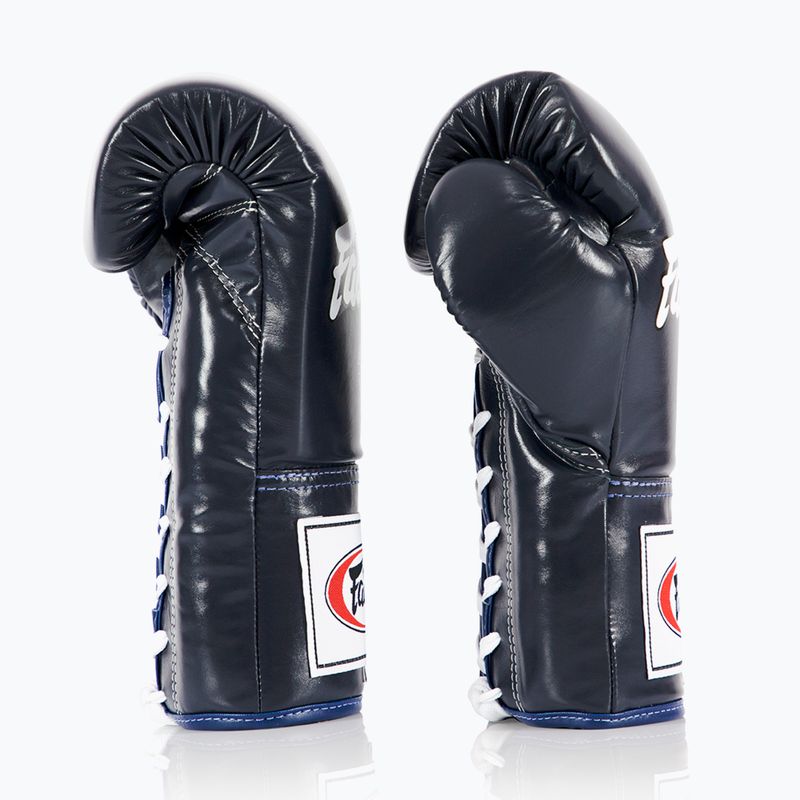 Boxhandschuhe Fairtex Pro Competition Locked Thumb Leather blue 3