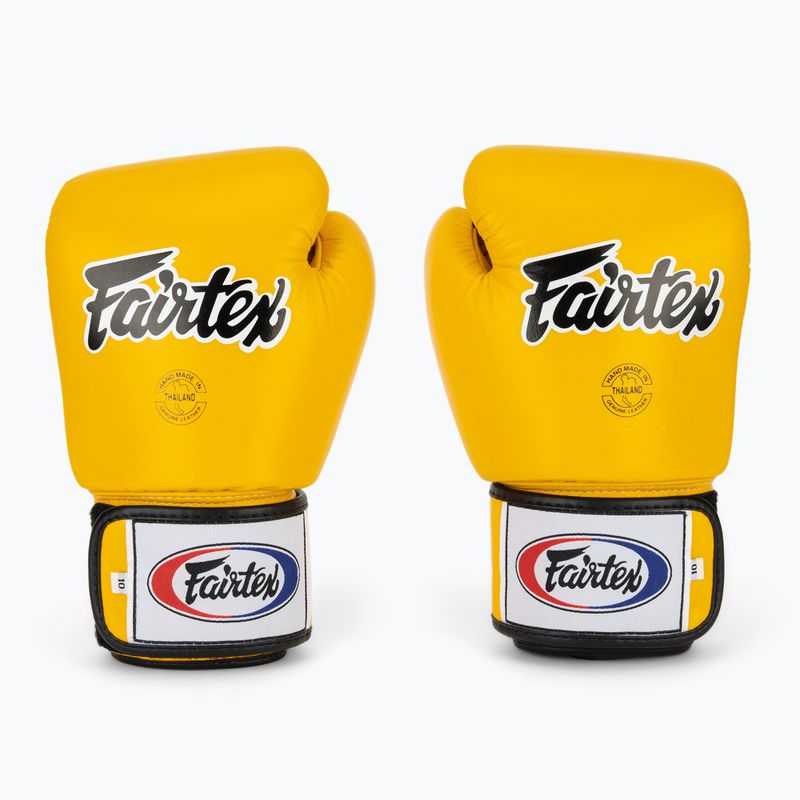 Boxhandschuhe Fairtex Universal "Tight-Fit" Design yellow 2