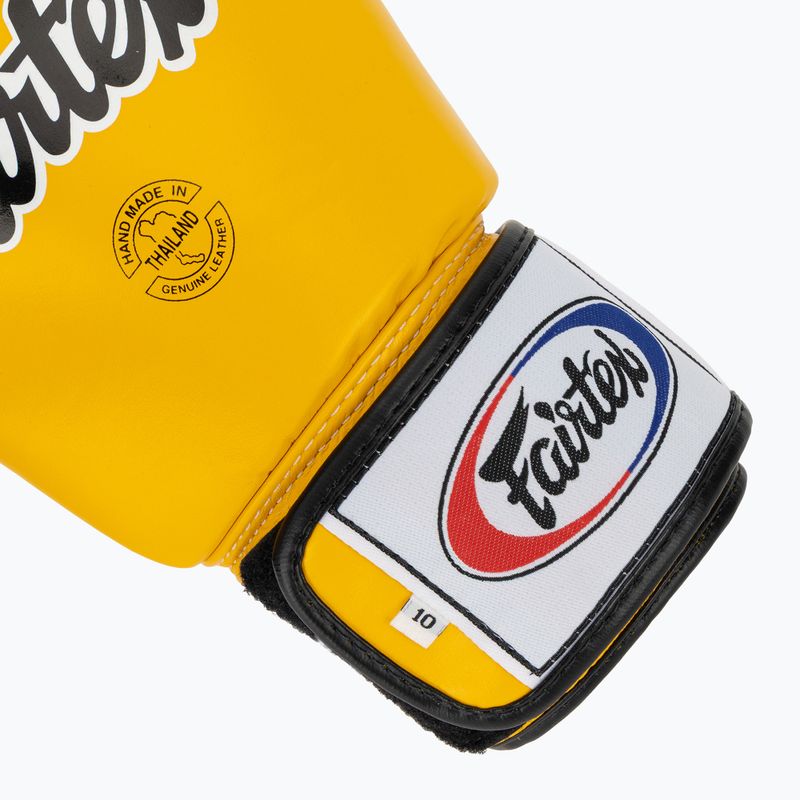 Boxhandschuhe Fairtex Universal "Tight-Fit" Design yellow 6
