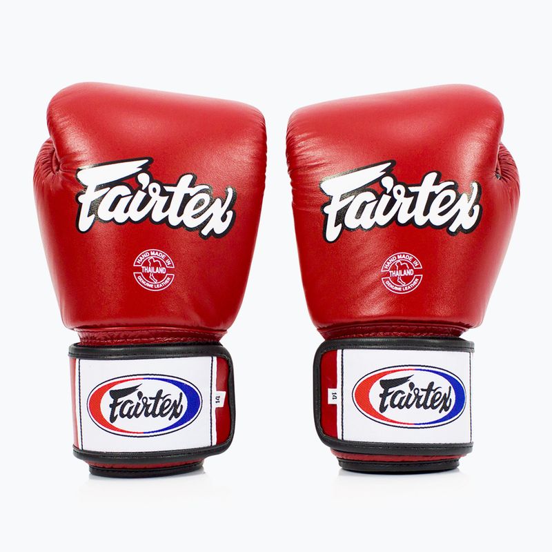 Fairtex Universal Atmungsaktive rote Boxhandschuhe