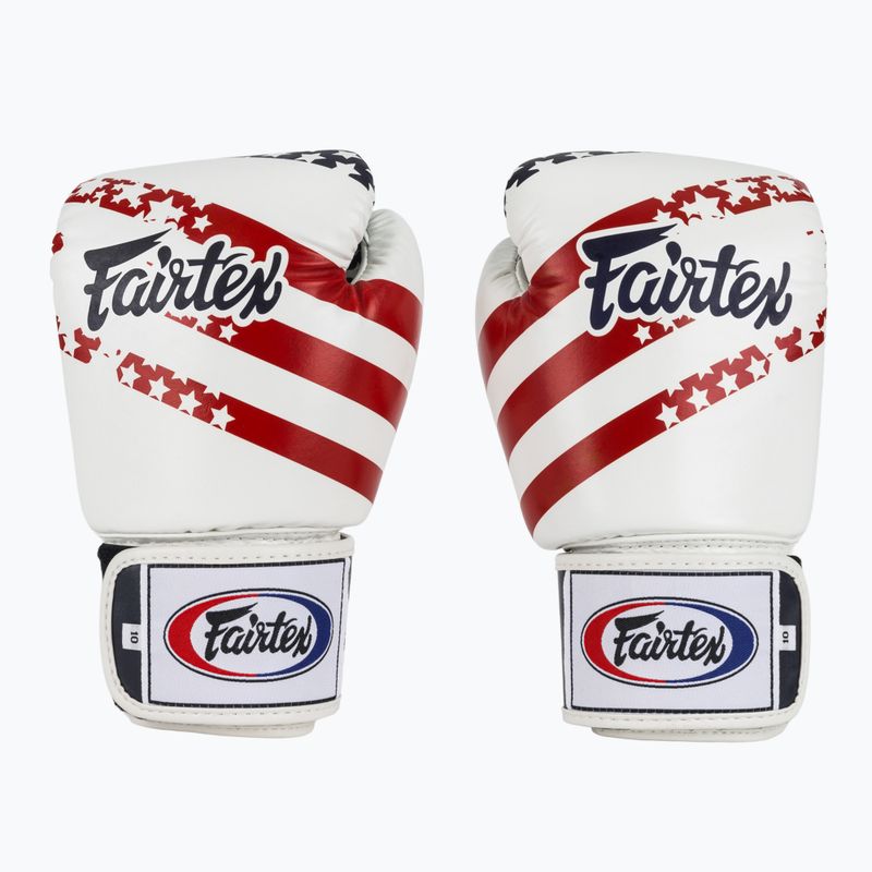 Boxhandschuhe Fairtex Universal "Tight-Fit" Design USA white 2