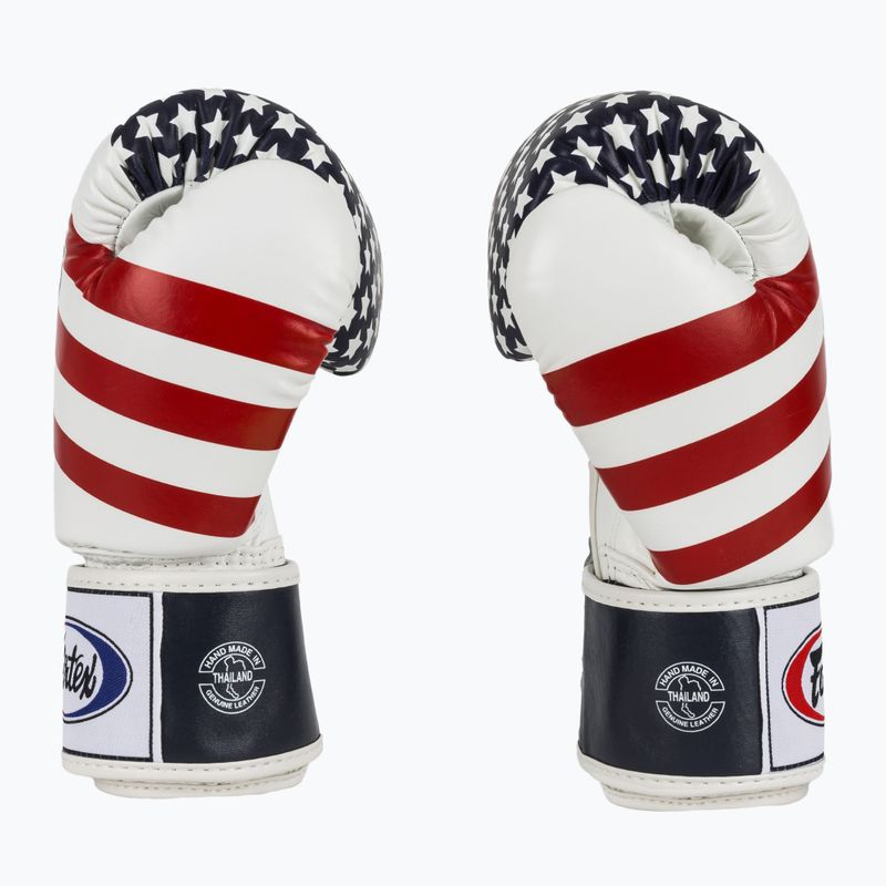 Boxhandschuhe Fairtex Universal "Tight-Fit" Design USA white 4