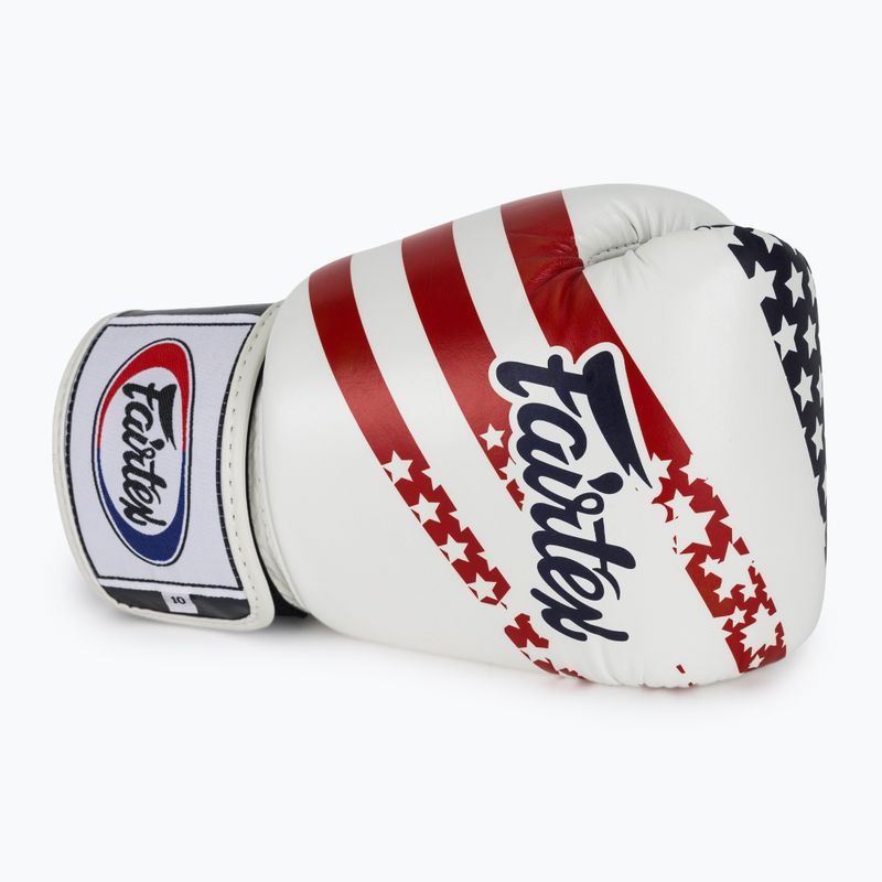 Boxhandschuhe Fairtex Universal "Tight-Fit" Design USA white 5