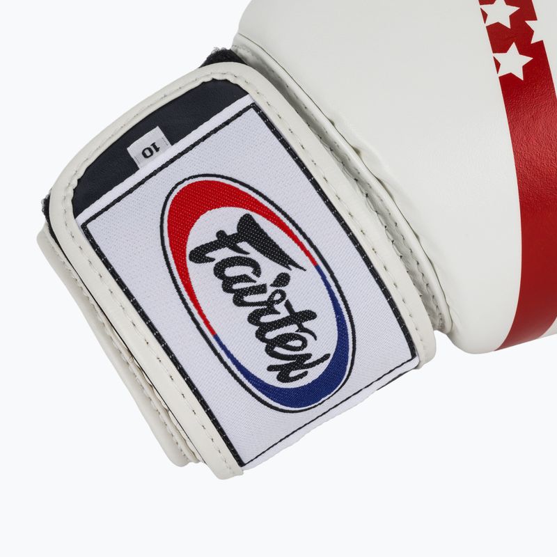 Boxhandschuhe Fairtex Universal "Tight-Fit" Design USA white 6