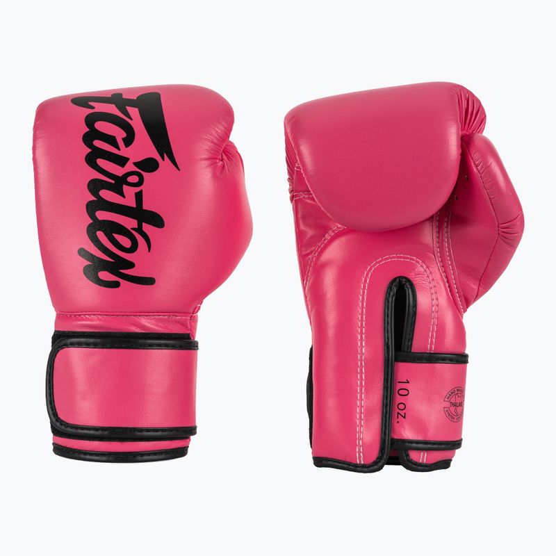 Boxhandschuhe Fairtex Microfiber pink/black