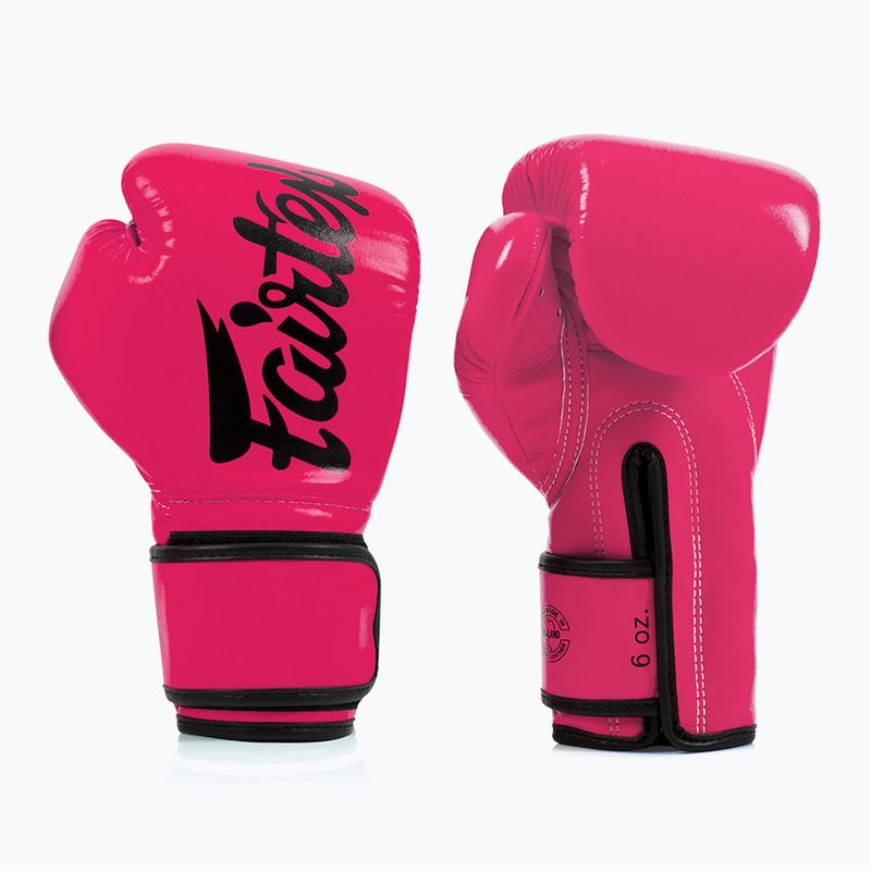 Boxhandschuhe Fairtex Microfiber pink/black