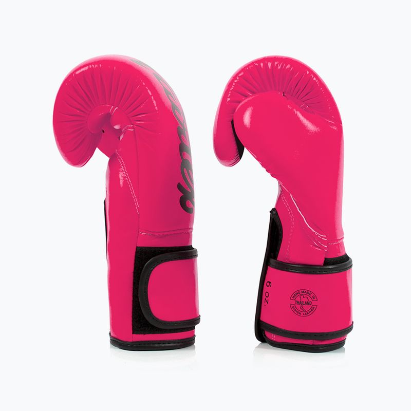 Boxhandschuhe Fairtex Microfiber pink/black 3