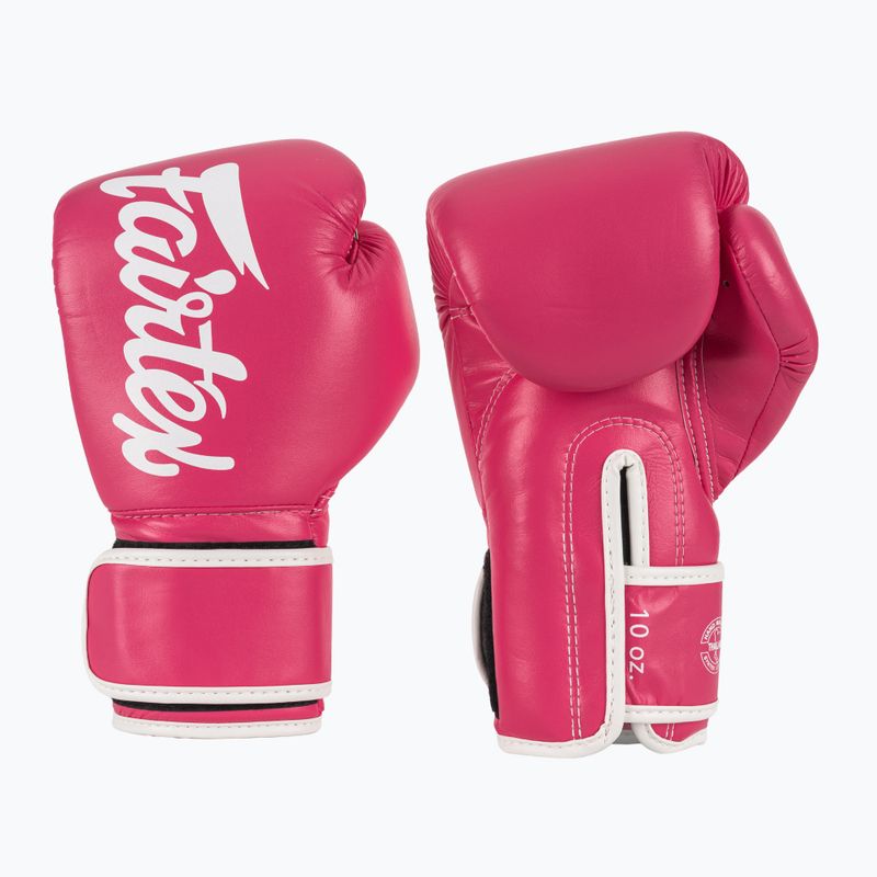 Boxhandschuhe Fairtex Microfiber pink/white