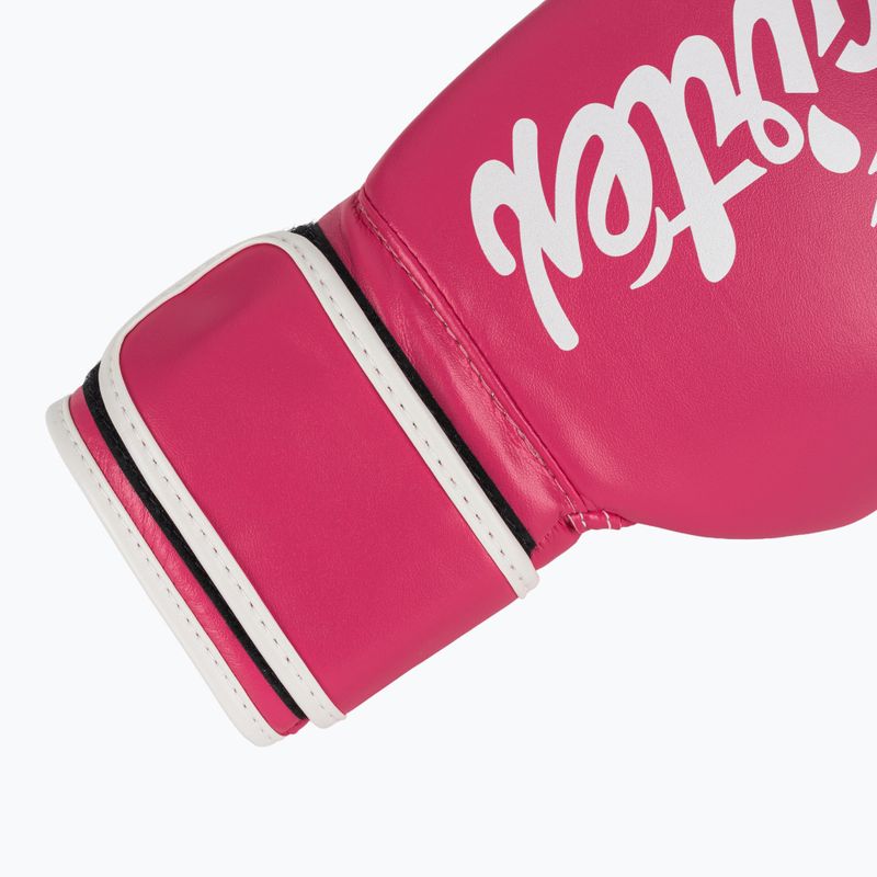 Boxhandschuhe Fairtex Microfiber pink/white 6