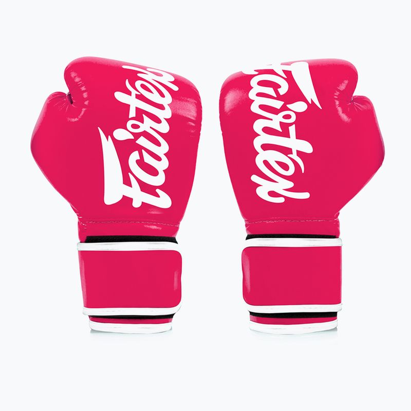 Boxhandschuhe Fairtex Microfiber pink/white