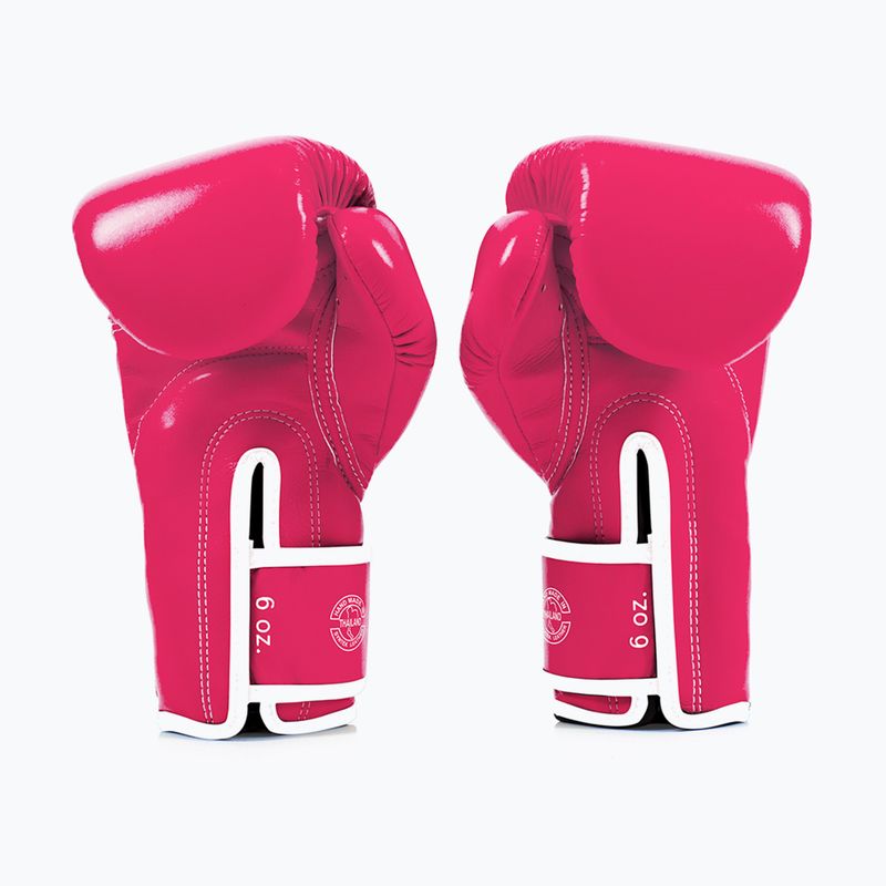 Boxhandschuhe Fairtex Microfiber pink/white 2