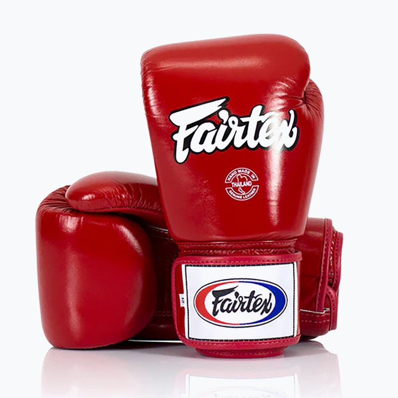 Boxhandschuhe Fairtex Super SPaarring - Locked Thumb red 2