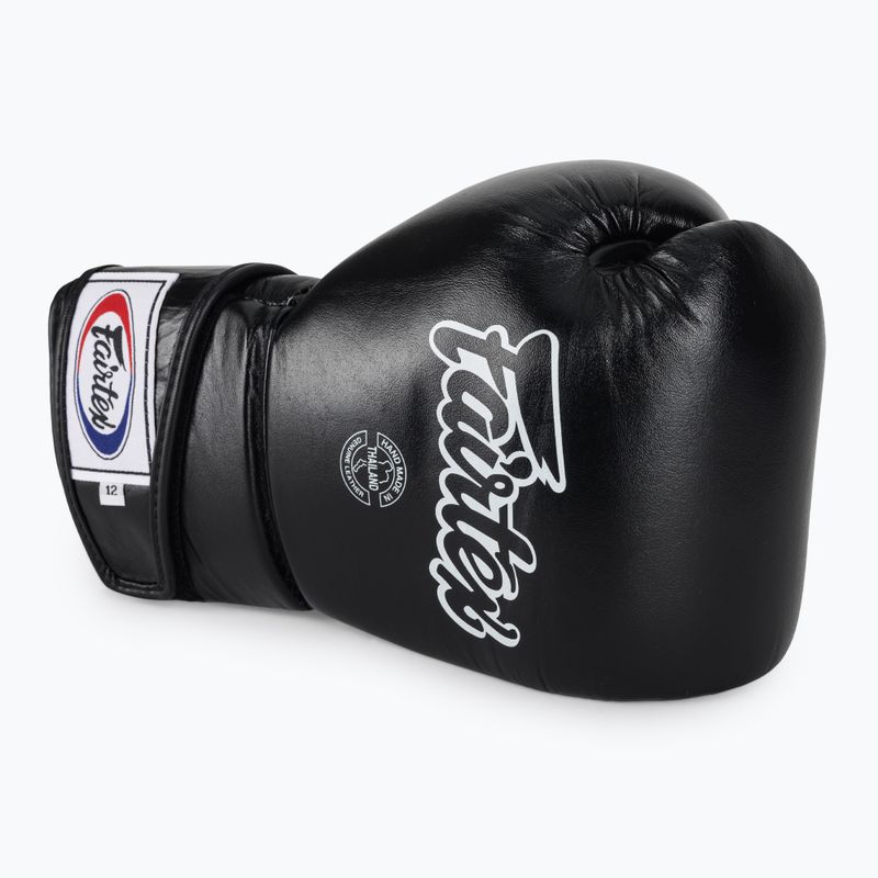 Fairtex Stylish Angular Sparring Boxhandschuhe - Locked Thumb schwarz 5