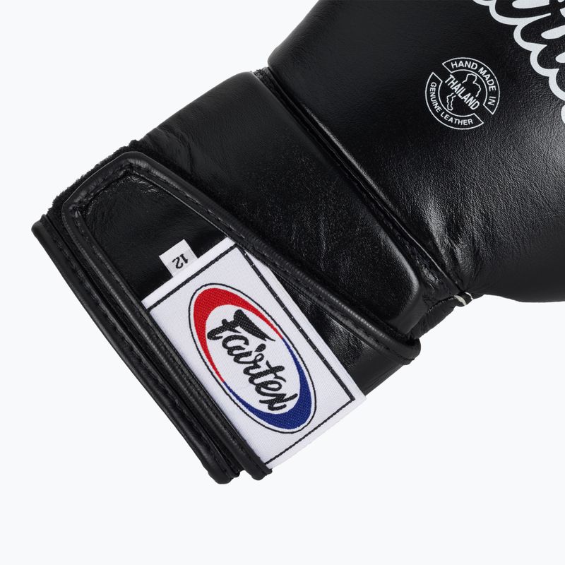 Fairtex Stylish Angular Sparring Boxhandschuhe - Locked Thumb schwarz 6