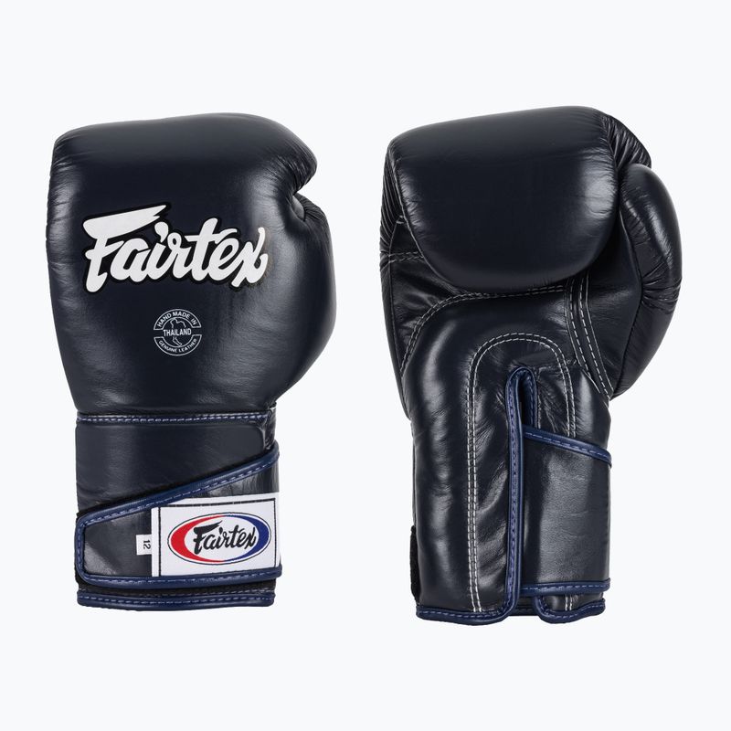 Fairtex Stylish Angular Sparring Boxhandschuhe - Locked Thumb blau
