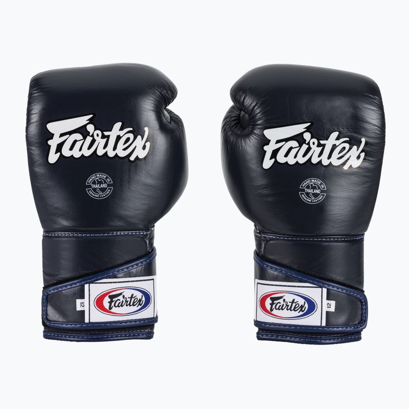 Fairtex Stylish Angular Sparring Boxhandschuhe - Locked Thumb blau 2