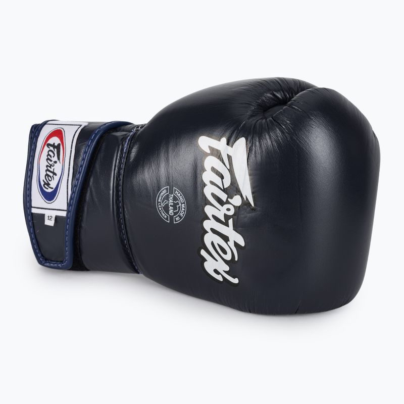 Fairtex Stylish Angular Sparring Boxhandschuhe - Locked Thumb blau 5