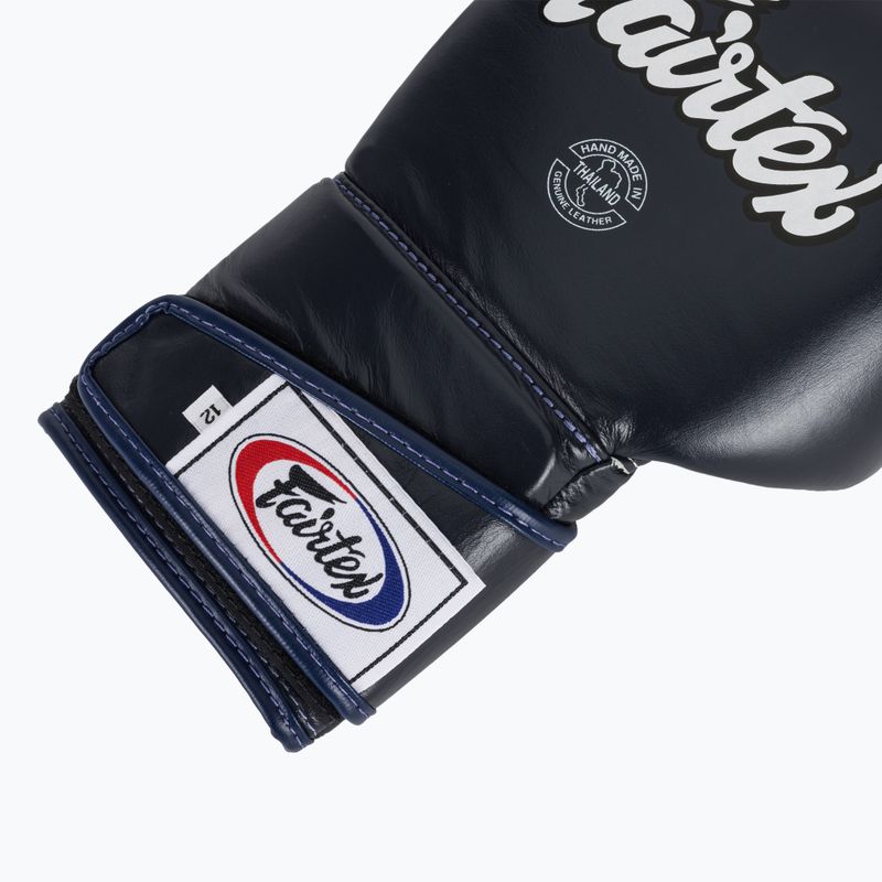 Fairtex Stylish Angular Sparring Boxhandschuhe - Locked Thumb blau 6