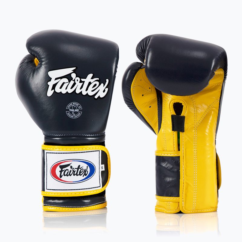 Boxhandschuhe Fairtex Heavy Hitter's Mexican Style blue/yellow