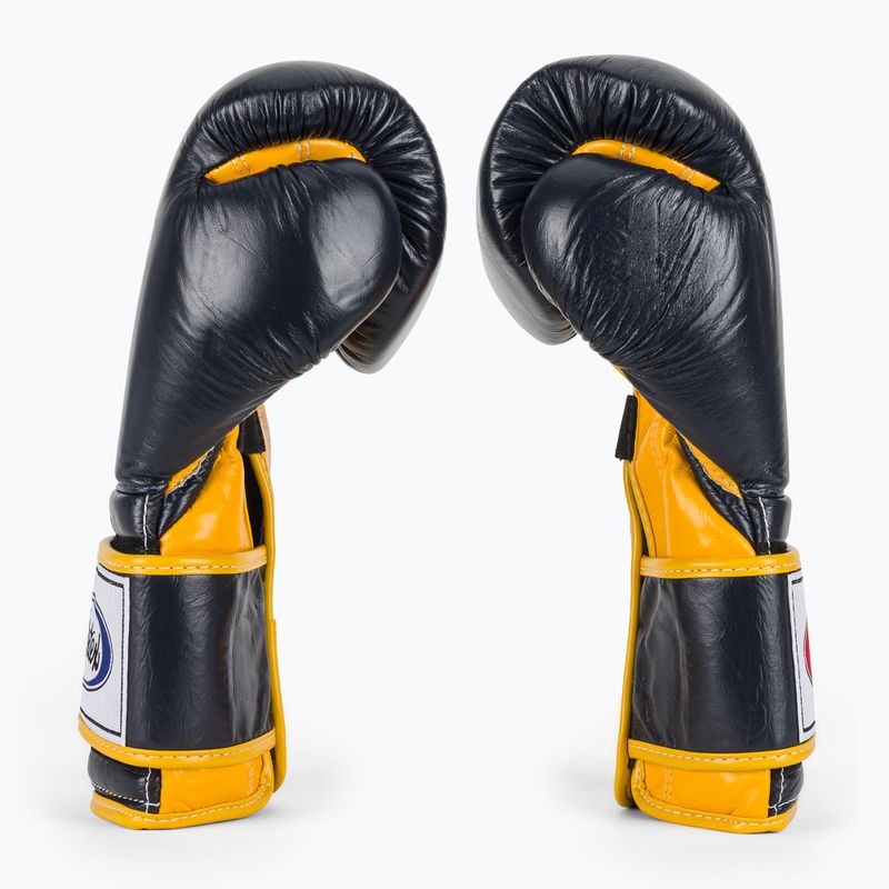 Boxhandschuhe Fairtex Heavy Hitter's Mexican Style blue/yellow 4