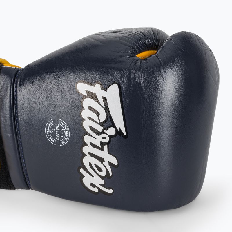 Boxhandschuhe Fairtex Heavy Hitter's Mexican Style blue/yellow 5