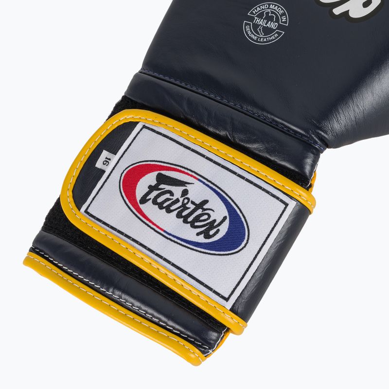 Boxhandschuhe Fairtex Heavy Hitter's Mexican Style blue/yellow 6
