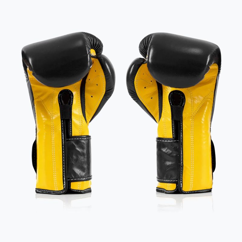 Boxhandschuhe Fairtex Heavy Hitter's Mexican Style black/yellow 2