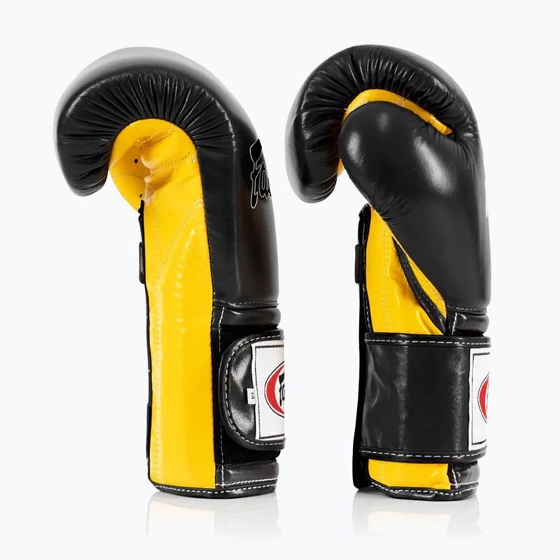 Boxhandschuhe Fairtex Heavy Hitter's Mexican Style black/yellow 3