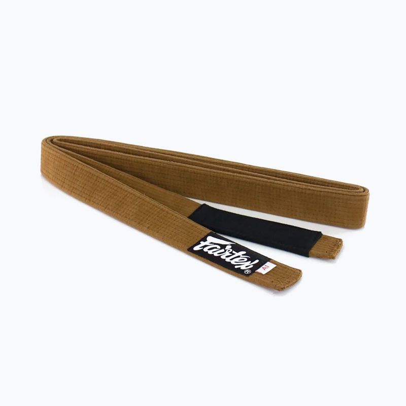 Gürtel für brasilianisches Jiu-Jitsu Fairtex Cotton brown