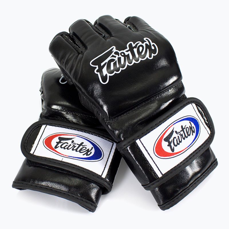 Handschuhe MMA Fairtex "Open Thumb Loop" black 2