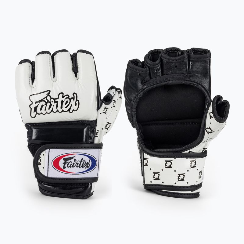 Fairtex Super Sparring Grappling Handschuhe weiß/schwarz