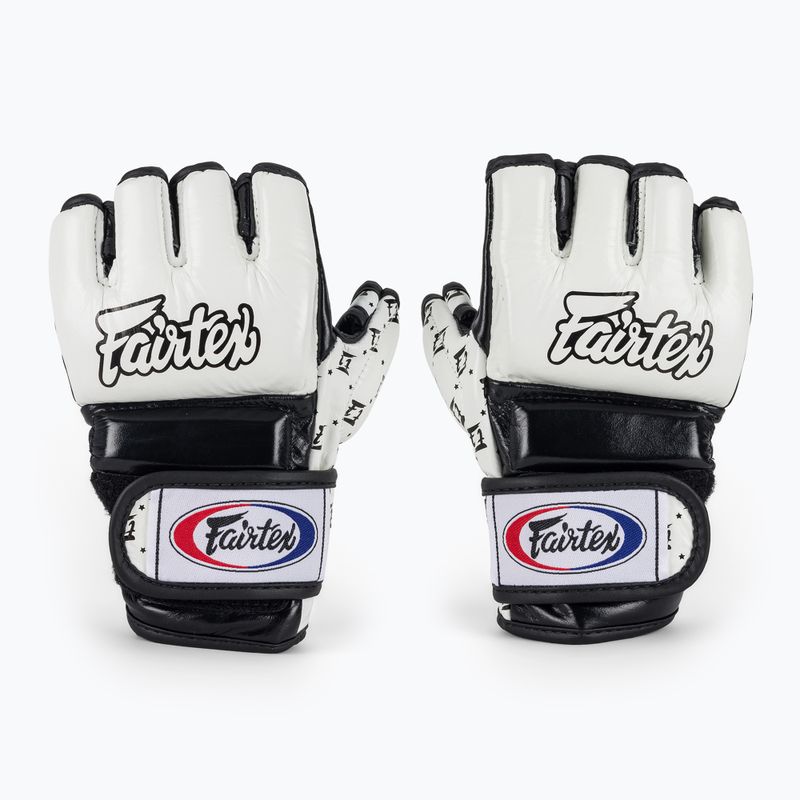 Fairtex Super Sparring Grappling Handschuhe weiß/schwarz 2