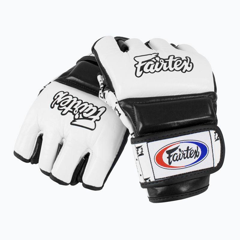 Fairtex Super Sparring Grappling Handschuhe weiß/schwarz 4