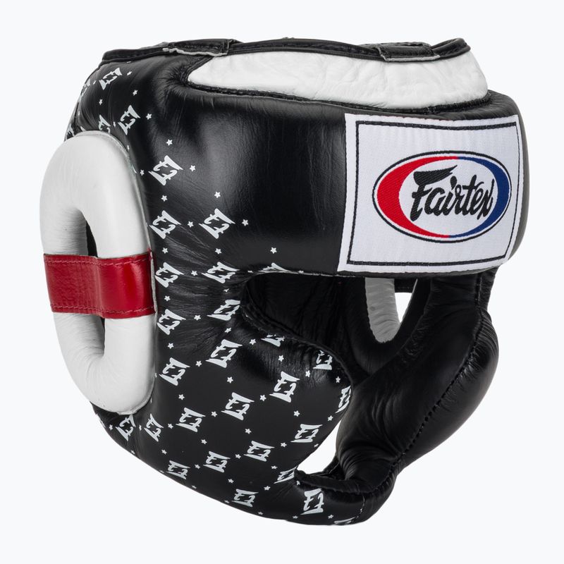 Boxhelm Fairtex Super SPaarring black/white
