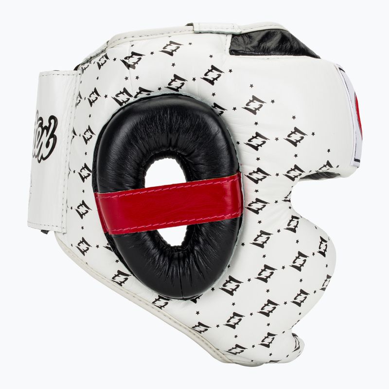 Boxhelm Fairtex Super SPaarring white/black 2
