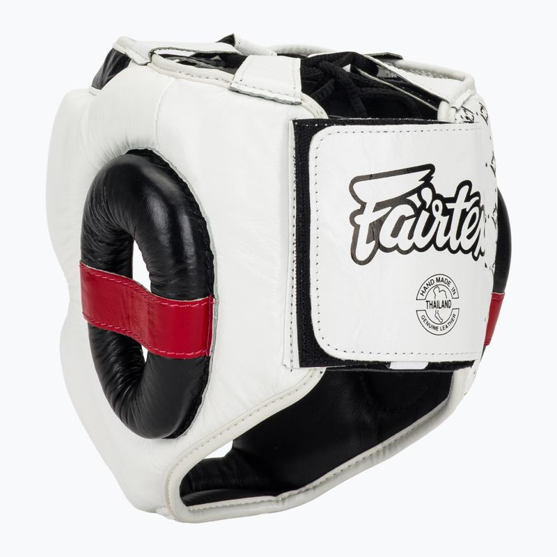 Boxhelm Fairtex Super SPaarring white/black 3