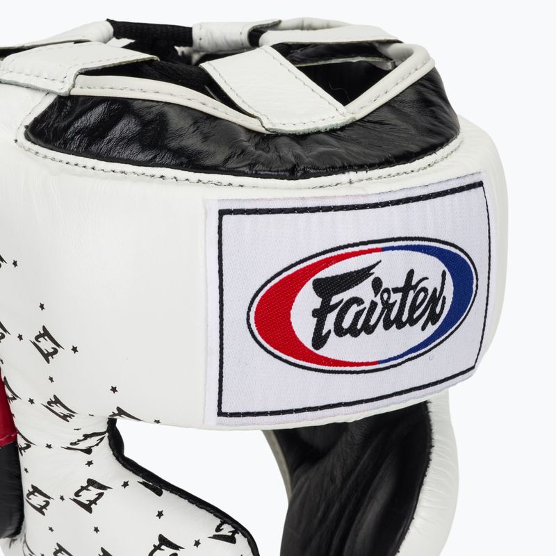 Boxhelm Fairtex Super SPaarring white/black 4