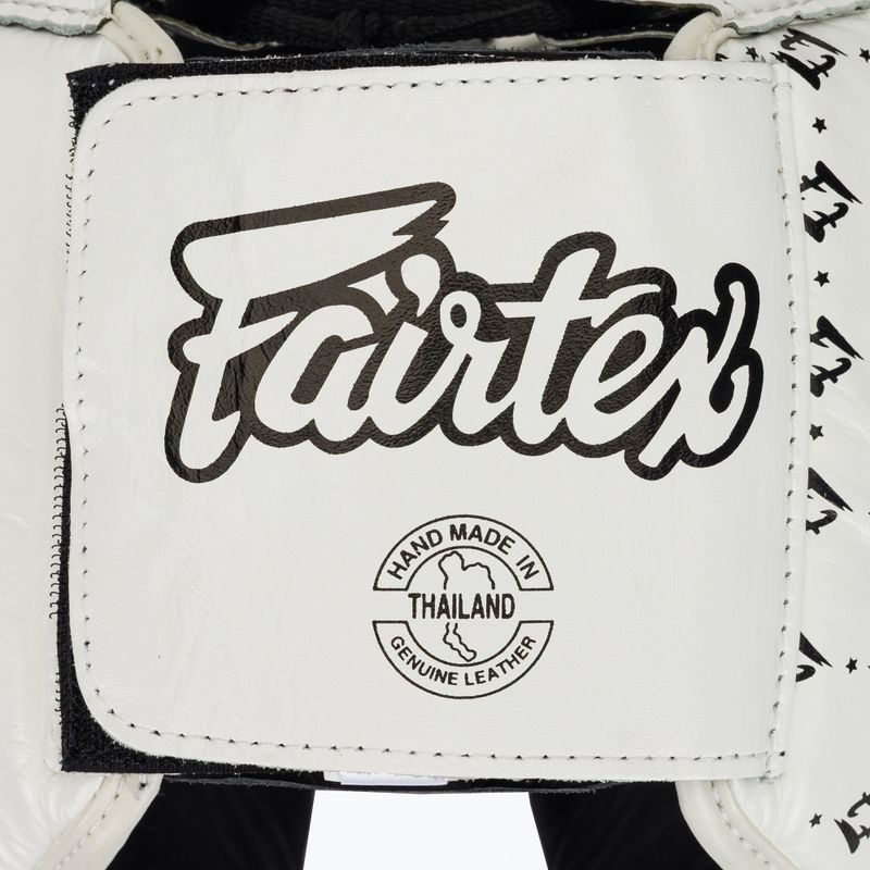 Boxhelm Fairtex Super SPaarring white/black 5