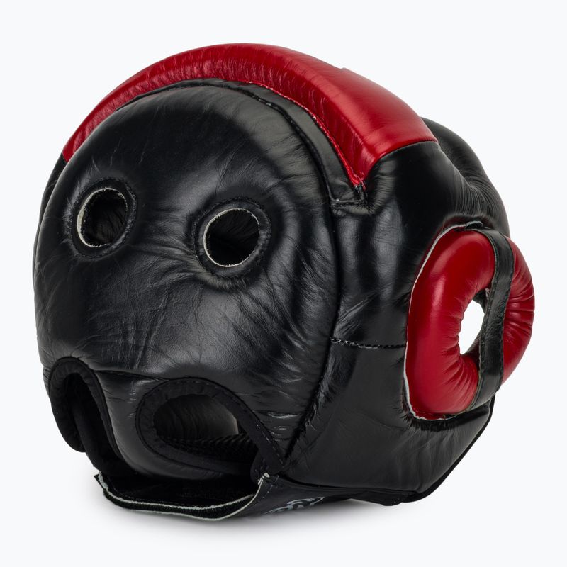 Boxhelm Fairtex Diagonal Vision SPaarring Headguard - Full Head Coverage black/red 6