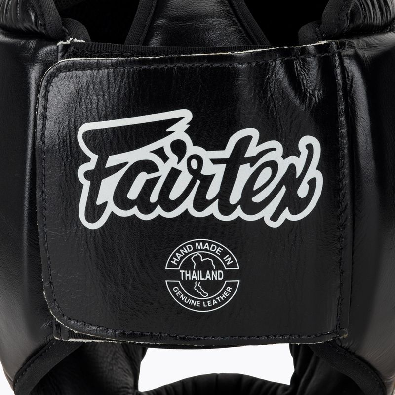 Boxhelm Fairtex Diagonal Vision SPaarring Headguard - Full Head Coverage black/yellow 5