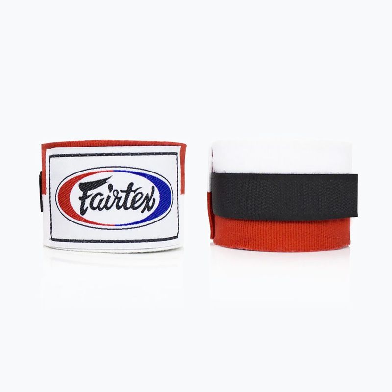 Boxbandagen Fairtex Handwraps 455 cm white/red