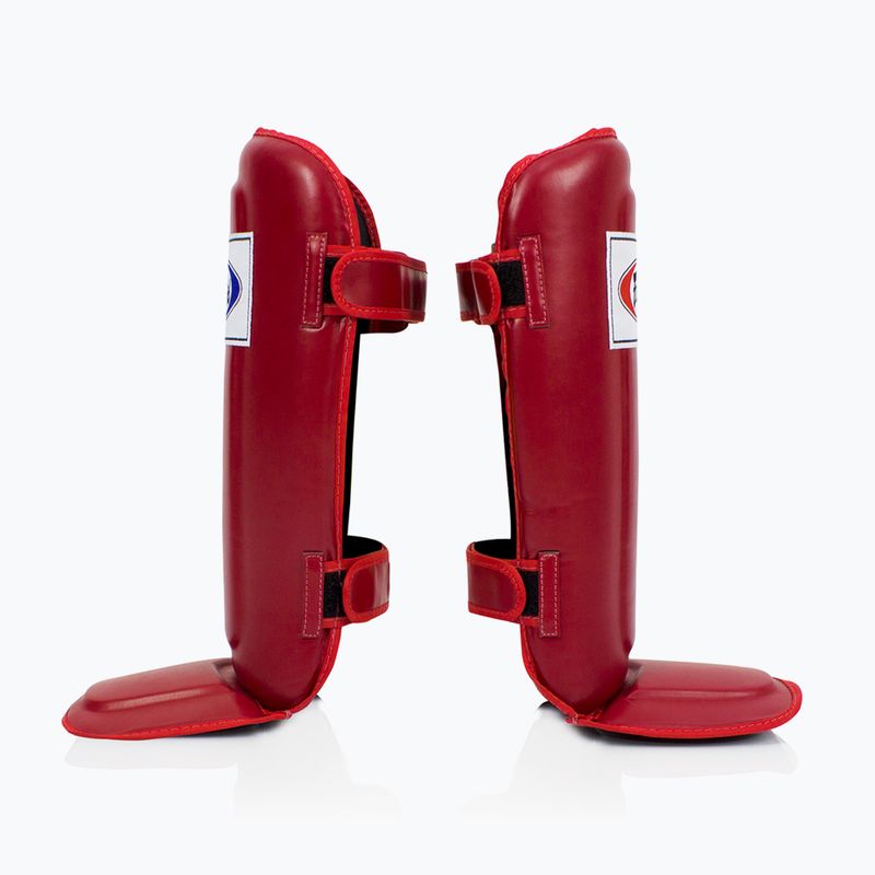 Fairtex In-Step Double Padded Tibia Protektoren rot 3