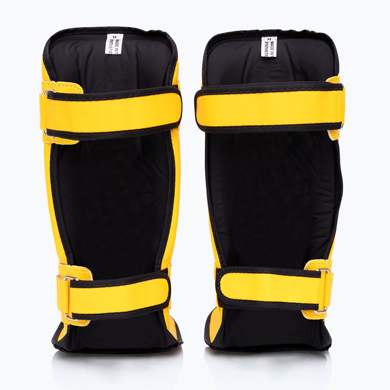 Fairtex In-Step Double Padded Tibia Protektoren gelb 2