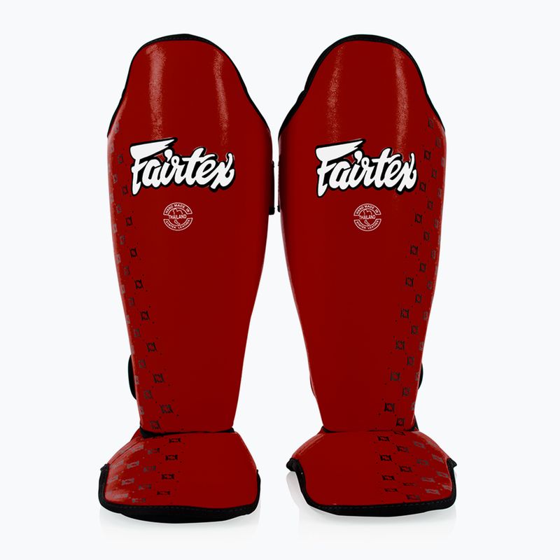 Fairtex Wettbewerb Schienbeinschoner rot