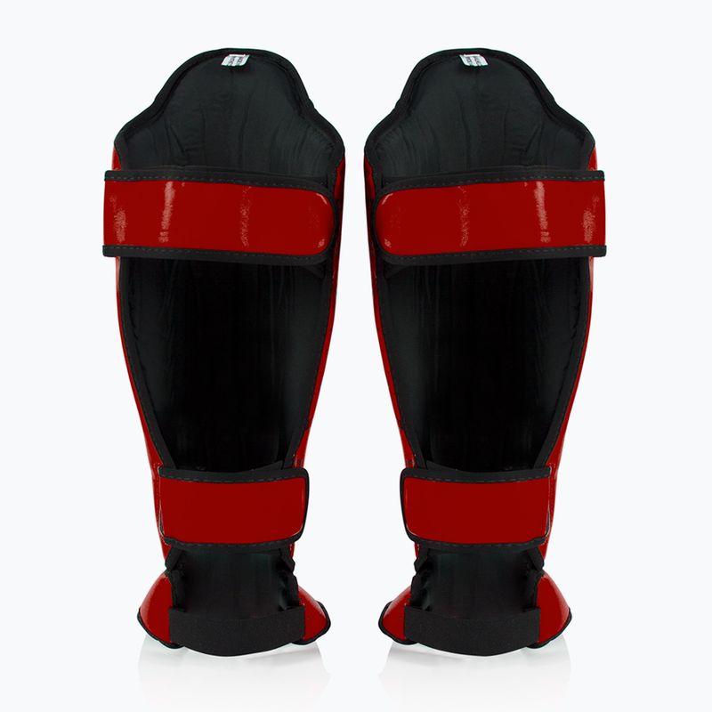Fairtex Wettbewerb Schienbeinschoner rot 2